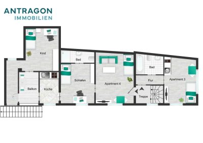 Großzügige Wohnung mit Gewerbefläche & Gästehaus – 4.000–5.000 € Mieteinnahmen monatlich