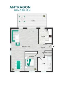 Lichtdurchflutete Eigentumswohnung mit großem Balkon und flexibler Raumaufteilung