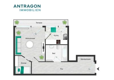Gepflegte Souterrainwohnung mit Terrasse und Gartenzugang in Alfter-Ort – bezugsfrei